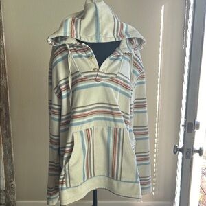 Striped Hooded Pullover